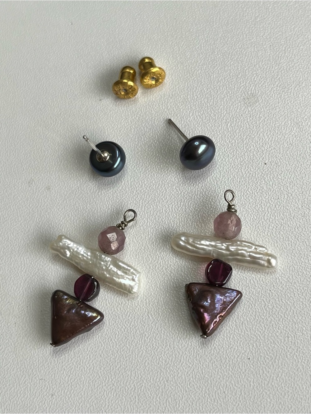 Gurhan pearl cover table earrings - Picture 3 of 9